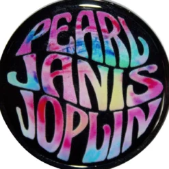 Janis Joplin: Pearl Emblem Colour - Pinssi