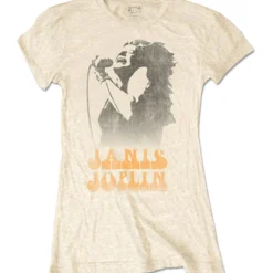 Janis Joplin Working the mic - Naisten T-paita