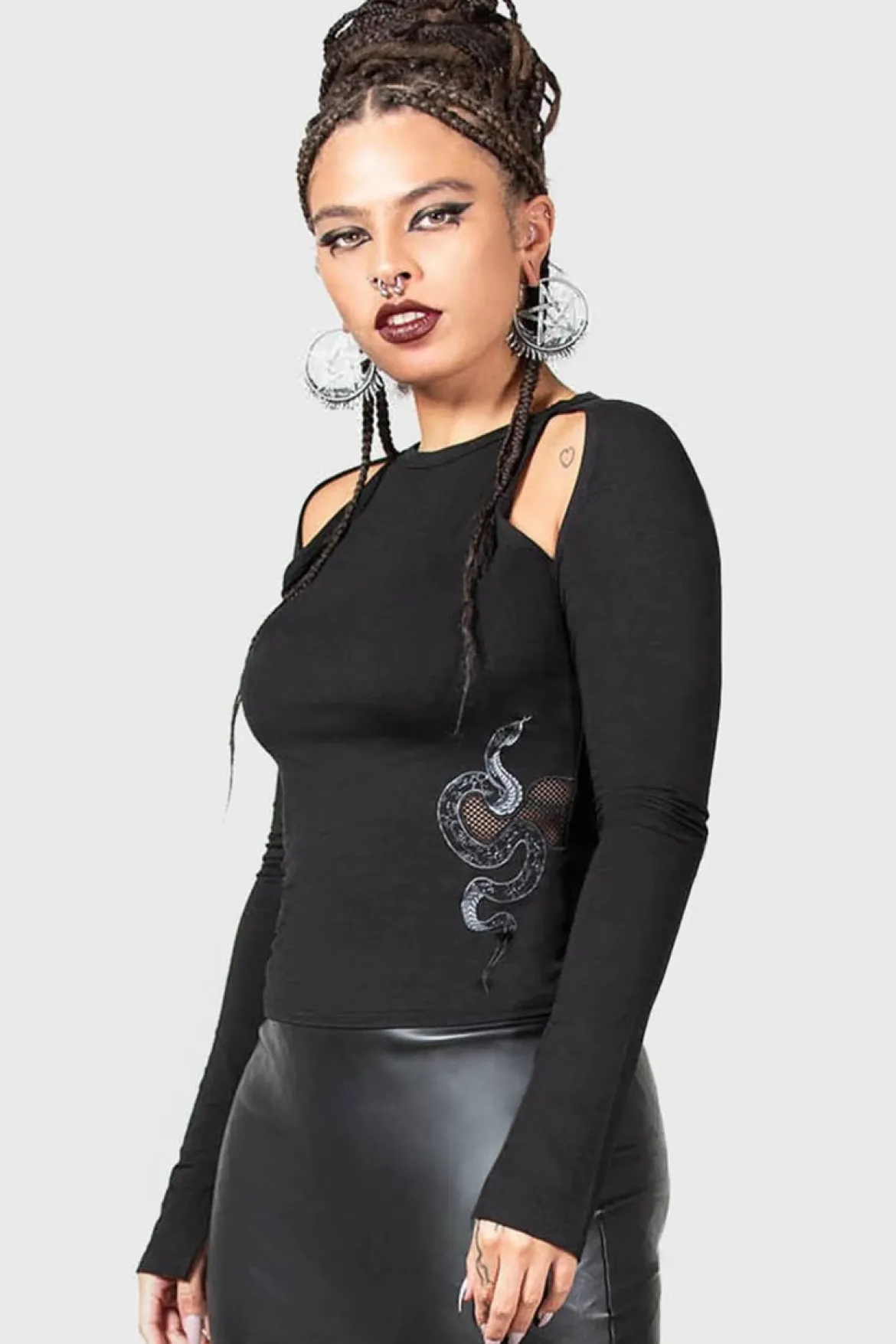 Killstar Femme Fangs - Pitkähihainen paita