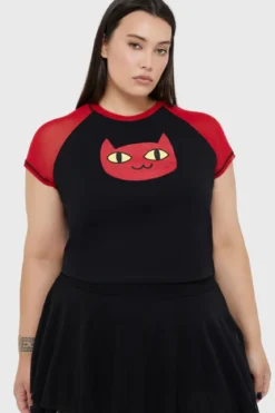 Killstar Marceline Kitty - Crop T-paita