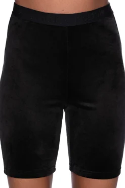 Killstar Moon Cycle - Velour Pyöräilyshortsit, black