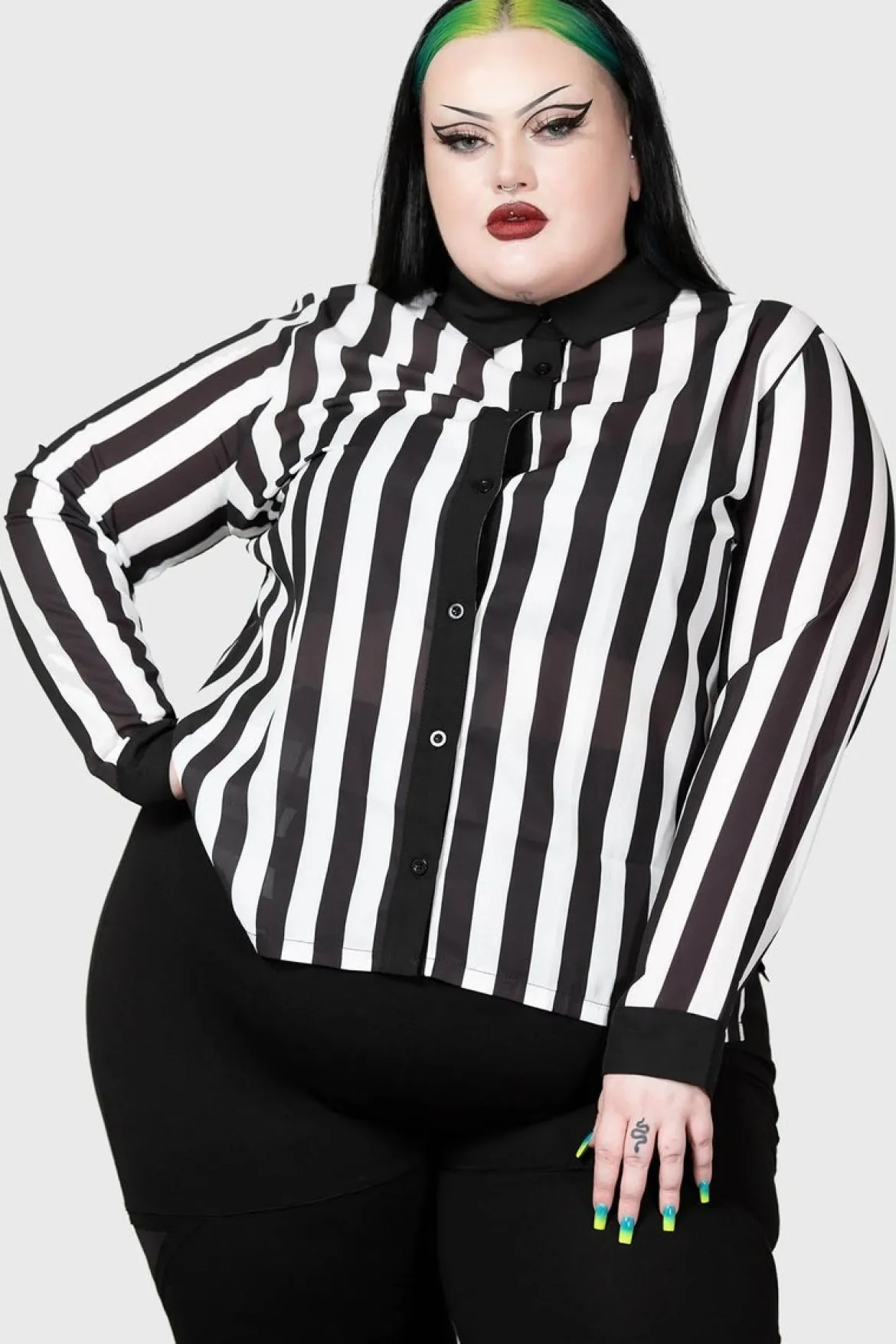 Killstar Stripe Down - Paita