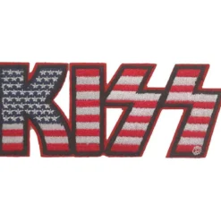 KISS American Flag Logo - Kangasmerkki