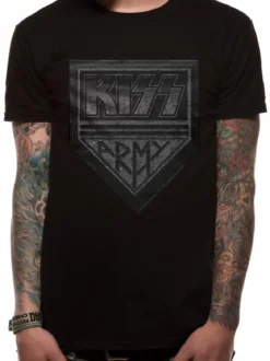 Kiss Army Distressed - T-paita