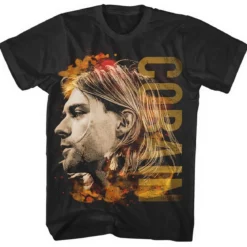 Kurt Cobain Coloured side view - T-paita