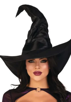 Leg avenue Large Ruched Witch hat - Noitahattu