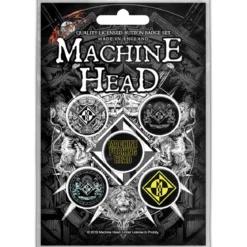 Machine Head Crest- Pinssi setti 5kpl