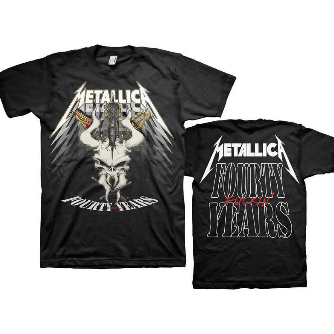 Metallica 40th Anniversary Forty Years - T-paita