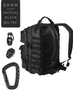 Mil-Tec Tactical US Assault Large - reppu, musta