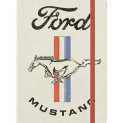 Muistikirja A5 - Ford Mustang Horse & Stripes Logo