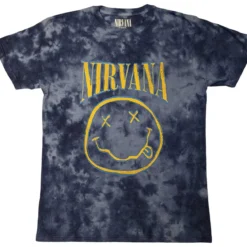 Nirvana:happy face Blue Stroke - T-paita