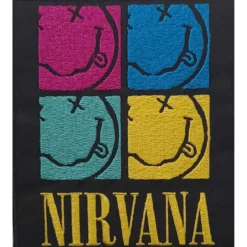 Nirvana:happy face Squares - Kangasmerkki