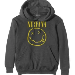 Nirvana Yellowhappy face - Huppari, harmaa