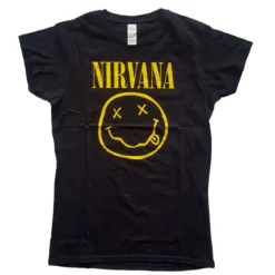 Nirvana Yellowhappy face - Naisten T-paita