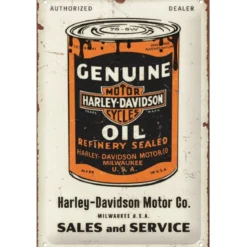 Peltikyltti 20x30cm - Harley-Davidson Genuine Oil Can