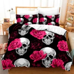 Pink Roses - Pussilakana + tyynyliina