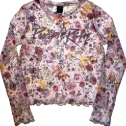 Prince: Purple Rain Logo Floral- Verkkopaita