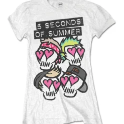 5 Seconds of Summer Spray Skulls - Naisten T-paita