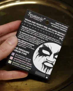 Spatanic Corpse Paint kasvonaamiosetti 1kpl, orgaaninen