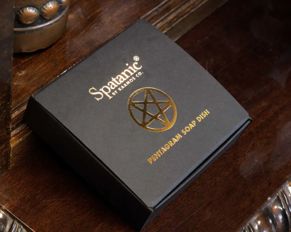 Spatanic Pentagrammi-saippualautanen, musta