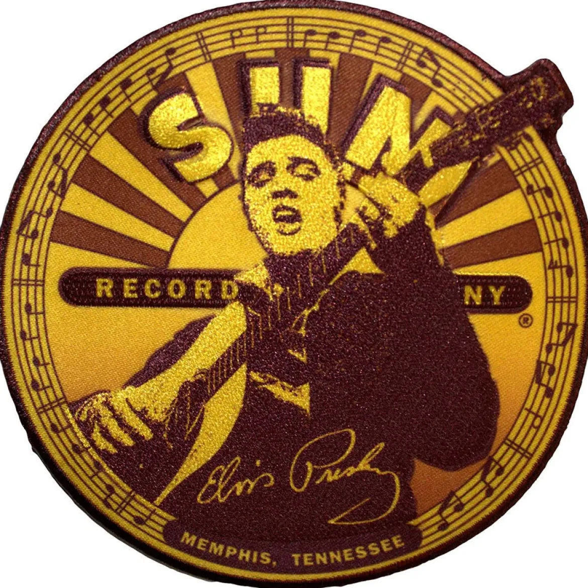 Sun Records Elvis Label - Kangasmerkki