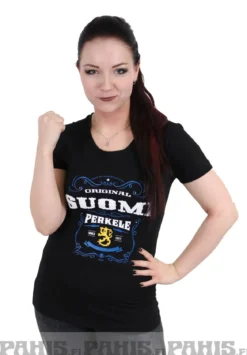 Suomi Perkele Lady Fit T-paita