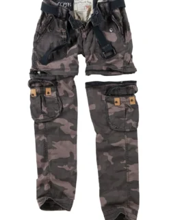 Surplus Trekking Premium - Naisten reisitaskuhousut, black camo