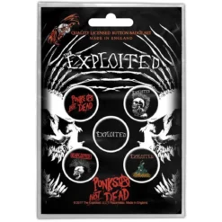 The Exploited Punks not dead - Pinssi setti 5kpl