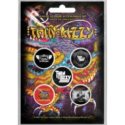 Thin Lizzy: Chinatown - Pinssi setti 5kpl