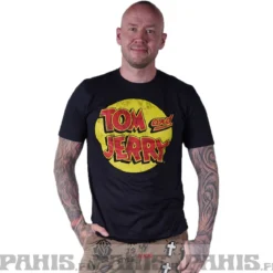 Tom & Jerry Washed logo - T-paita