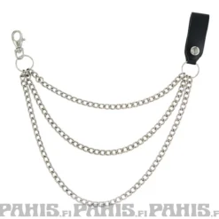 Triple chain avainketju nahka kiinnikkeellä