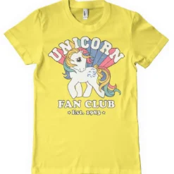Unicorn Fan Club - T-paita, keltainen