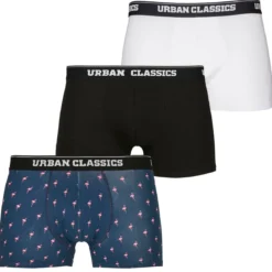 Urban Classics - Bokserit 3kpl, flamingo/wht/blk
