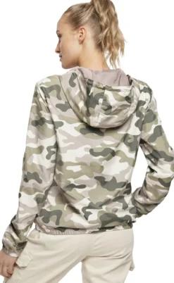 Urban Classics Camo Pull Over - välikausitakki, duskrose camo