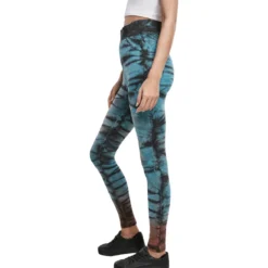 Urban Classics Cotton Tie Dye High Waist - legginsit, black