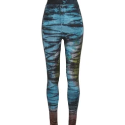 Urban Classics Cotton Tie Dye High Waist - legginsit, black