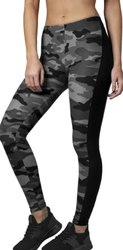 Urban Classics Dark Camo Stripe - legginsit