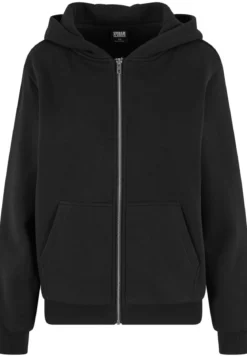 Urban Classics Fluffy - Vetoketjuhuppari, musta