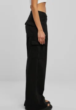 Urban Classics High Waist Wide Leg Twill - Reisitaskuhousut