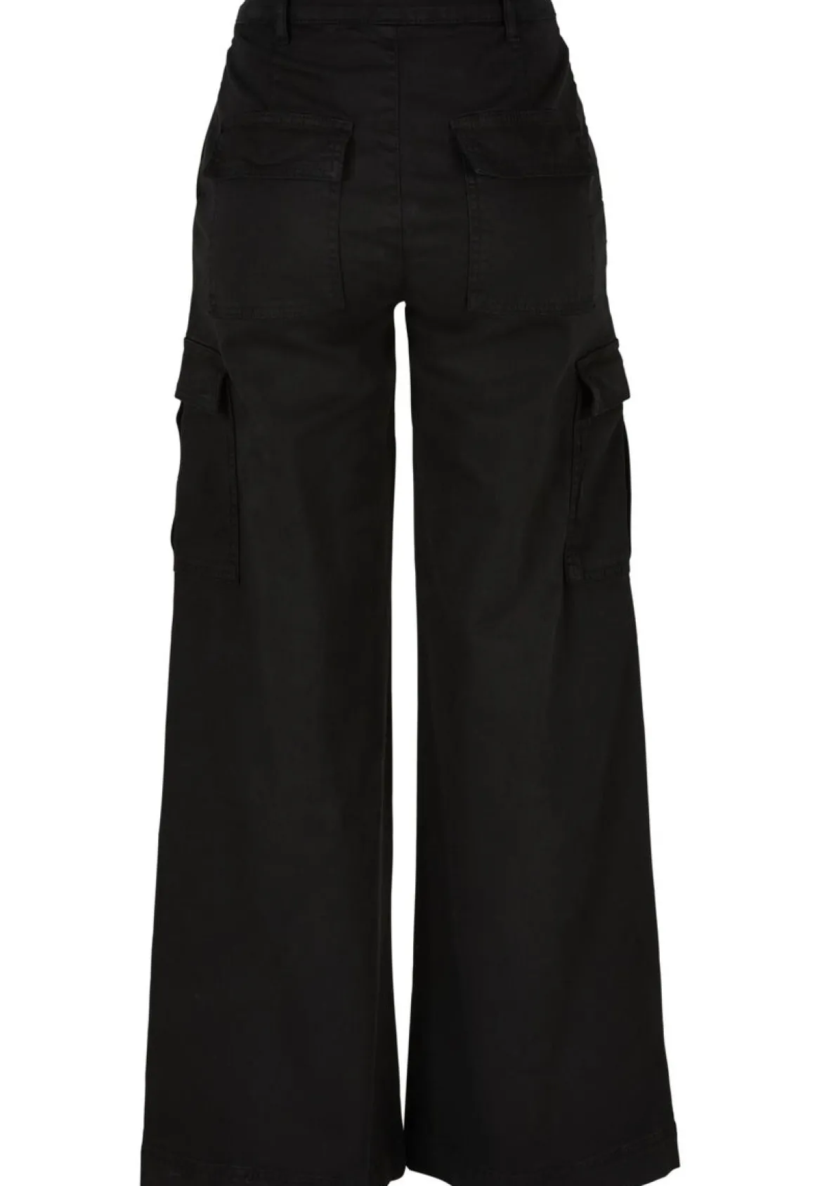 Urban Classics High Waist Wide Leg Twill - Reisitaskuhousut