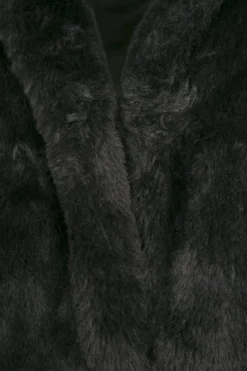 Urban Classics Hooded Teddy - Naisten välikausitakki, musta