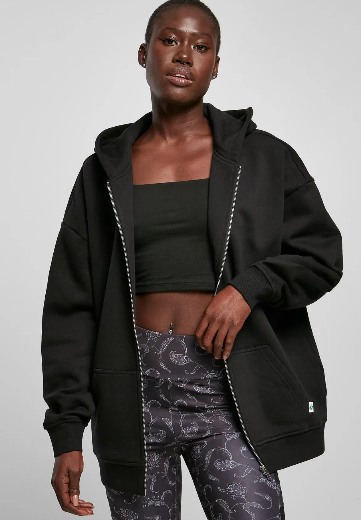 Urban Classics - Naisten Oversize Vetoketjuhuppari