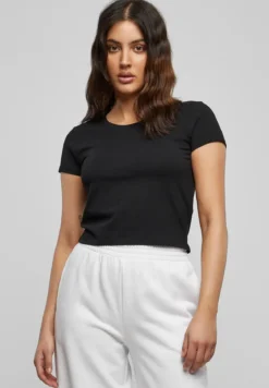 Urban Classics Stretch Jersey Cropped- T-paita