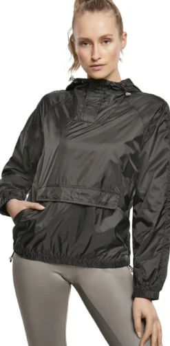 Urban Classics Transparent Light PullOver - Tuulitakki, Black