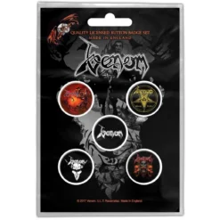 Venom Black Metal - Pinssi setti 5kpl